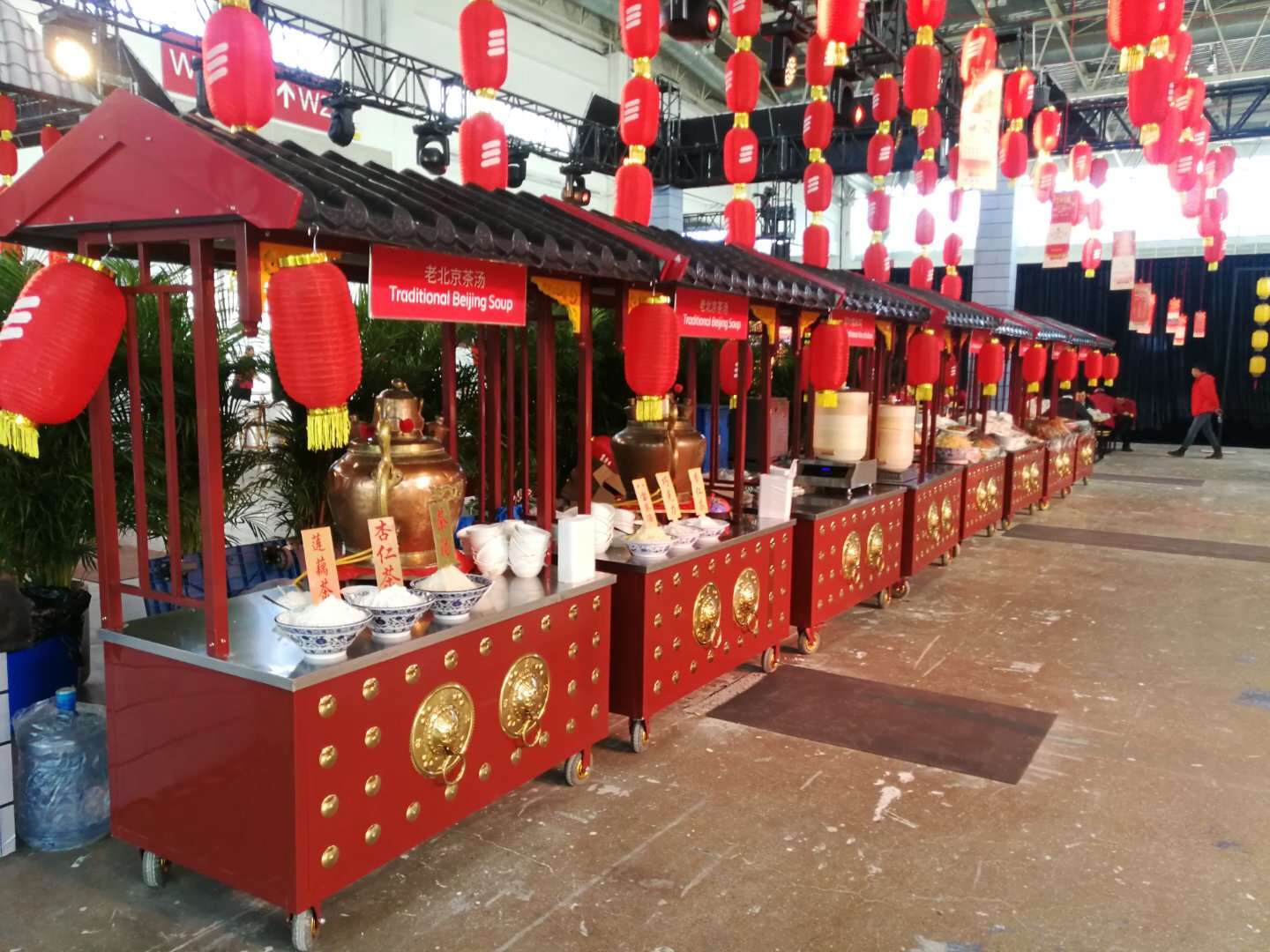 市集摊位仿古花车糖葫芦花车棉花糖车展台|活动资源|黑猫会活动策划