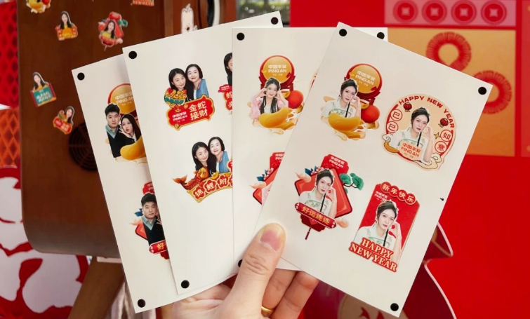 AI异形贴纸机冰箱贴快闪展会拍照创意互动