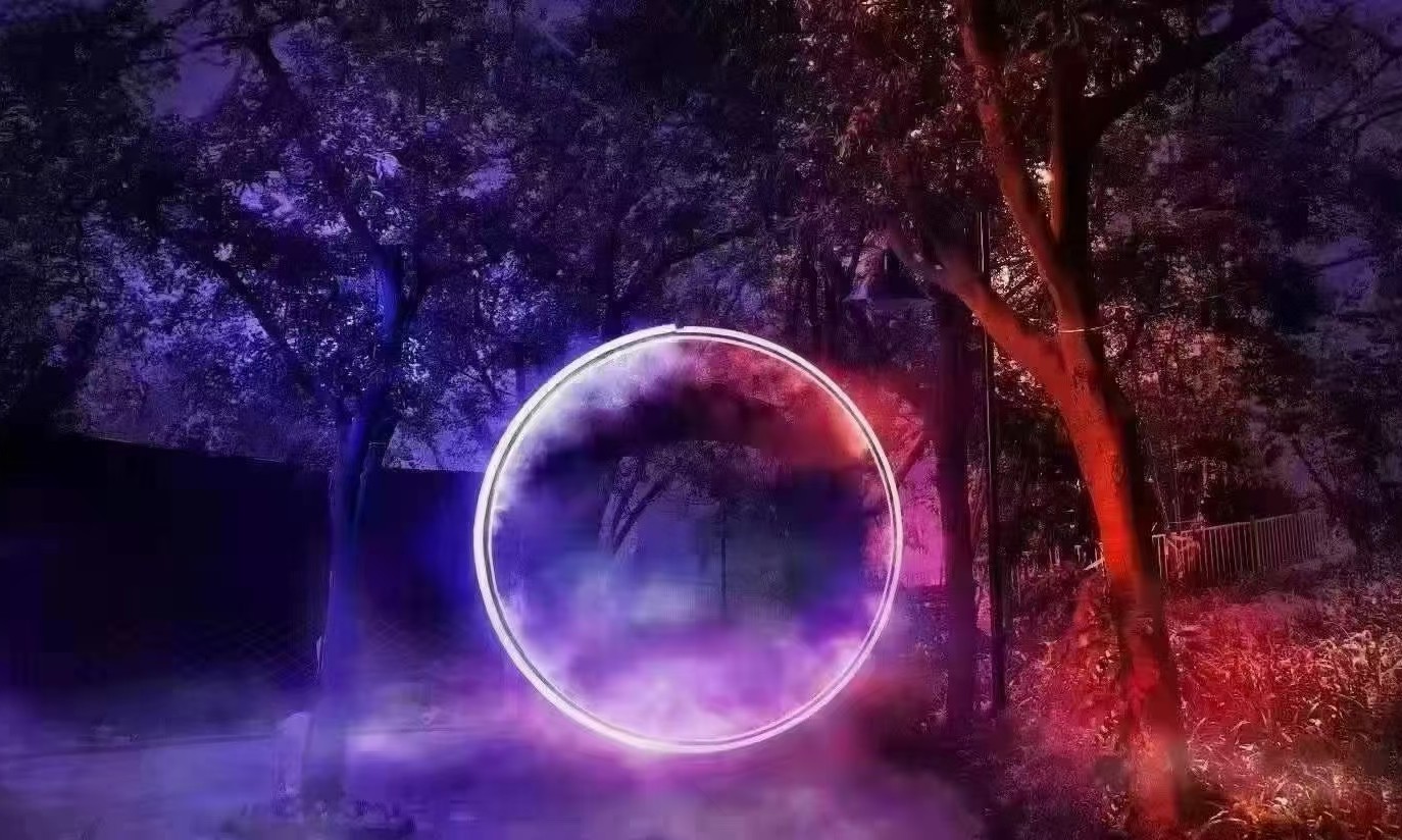 互动体验水雾门唯美仙境雾化门烟雾门