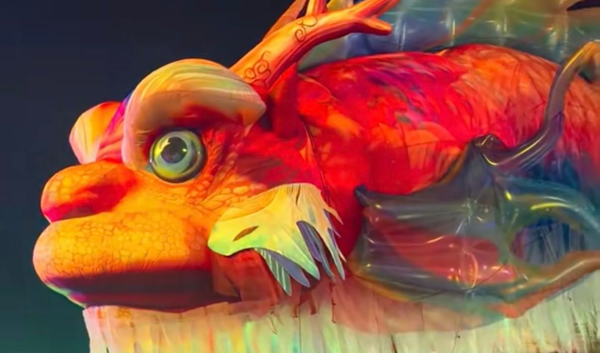 全运会鳌鱼表演巡游