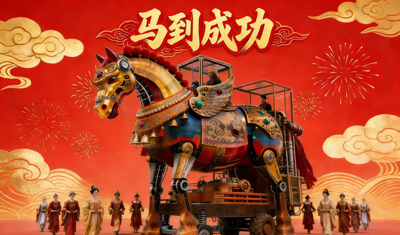 中秋国庆夏日暑期马年巡游巨型蒸汽朋克机甲马巡游装置